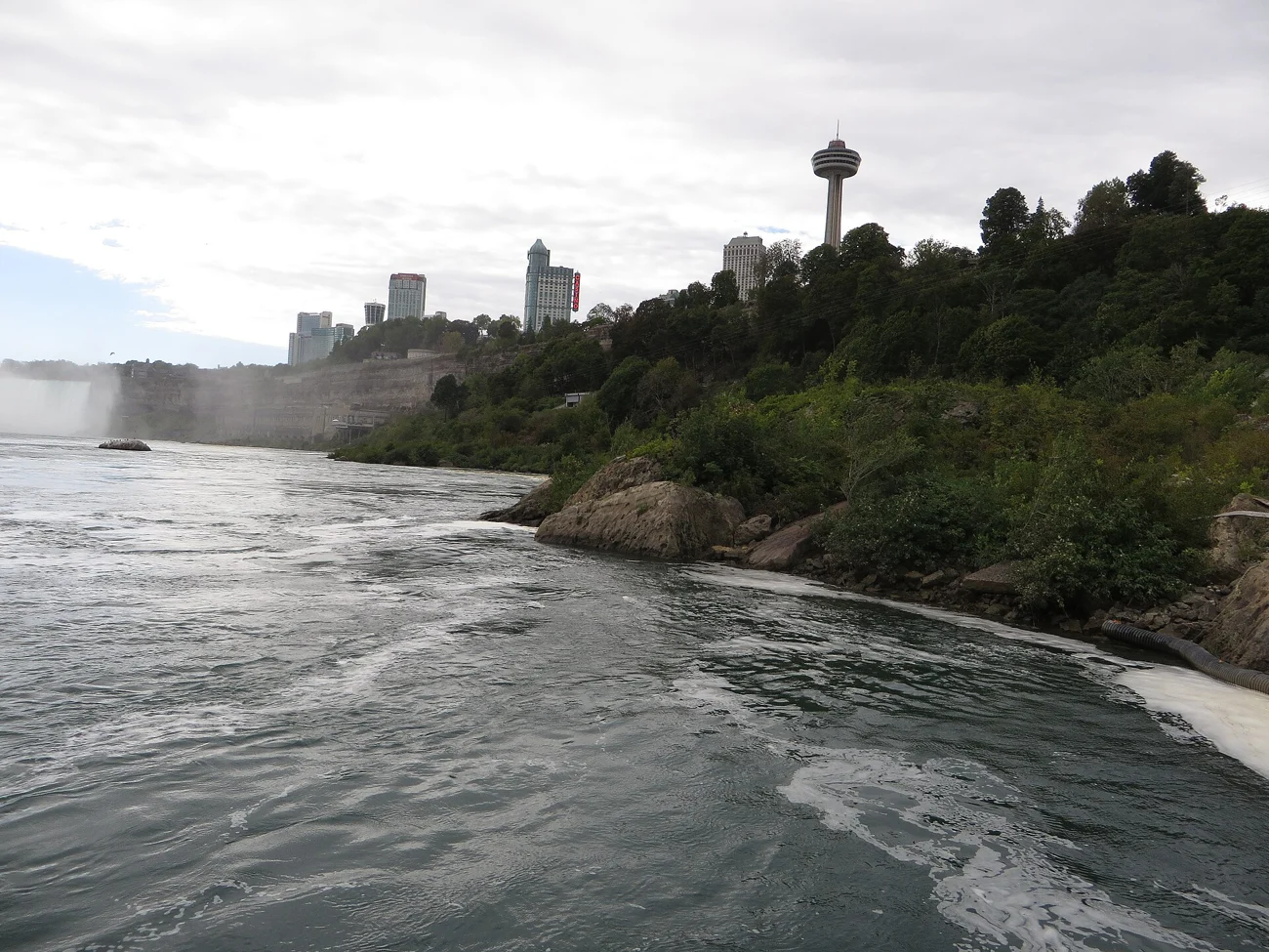 Markham town centre, pickup point for the Niagara Falls boat run